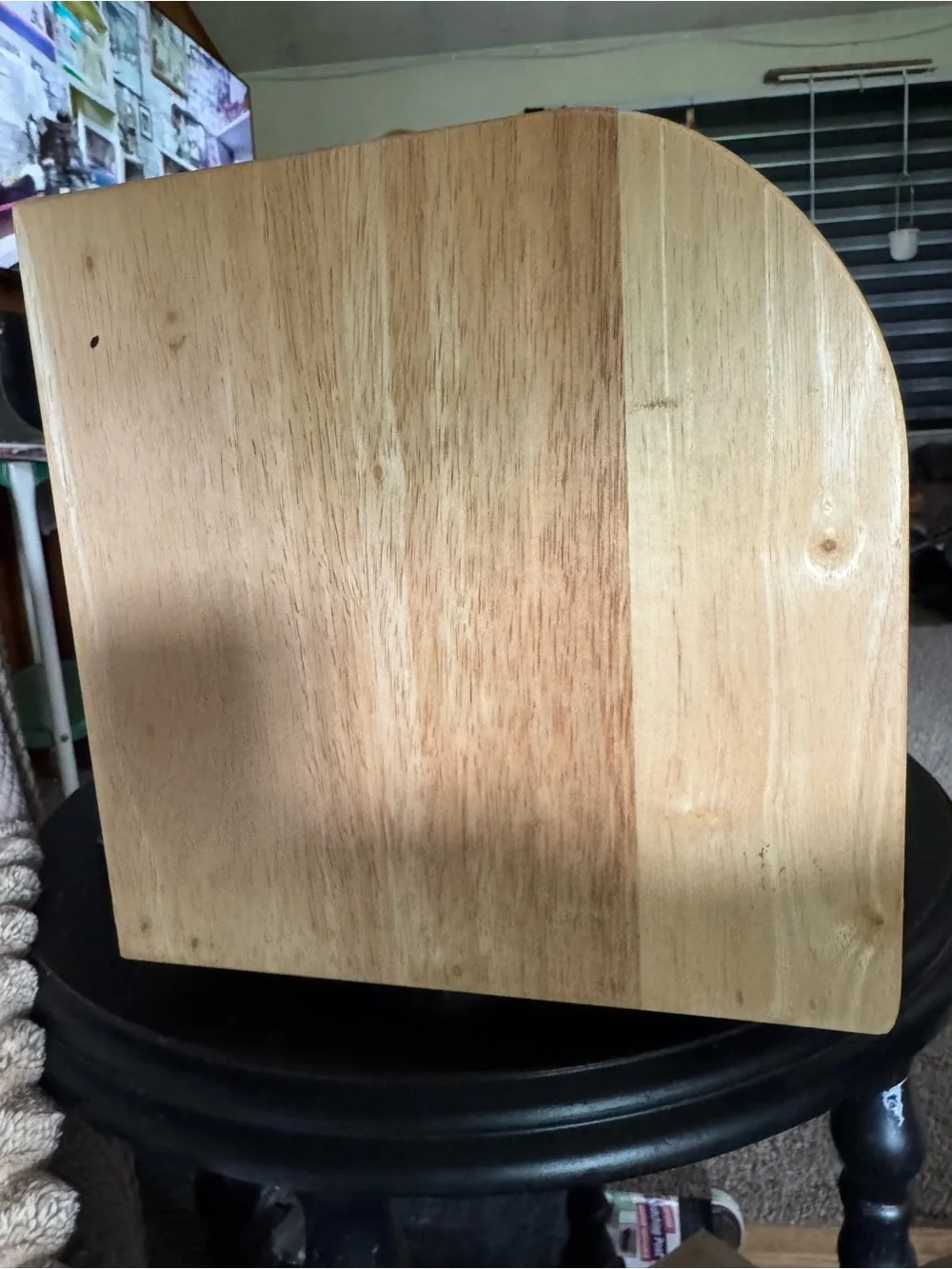 Kamenstein Vintage Wooden Roll-Top Bread Box in Light Natural Finish